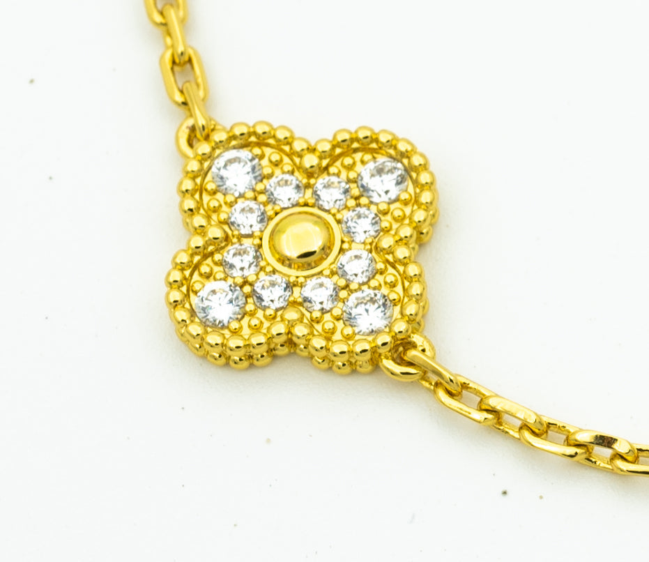 ¡®Imperial¡¯CLOVER BRACELET 5 MOTIFS GOLD DIAMOND