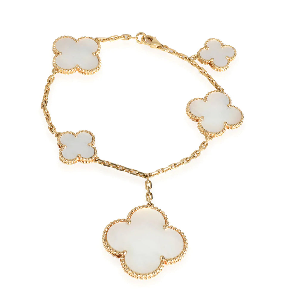 ¡®Imperial¡¯MAGIC CLOVER MOP GOLD BRACELET 5 MOTIFS