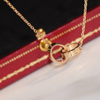 ¡®Imperial¡¯LOVE NECKLACE PINK GOLD AND SILVER