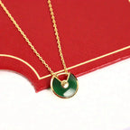 ¡®Imperial¡¯AMULETTE GOLD MALACHITE NECKLACE