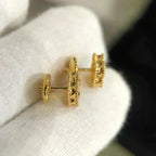 ¡®Imperial¡¯CLOVER MINI 9.5MM MALACHITE  EARRINGS