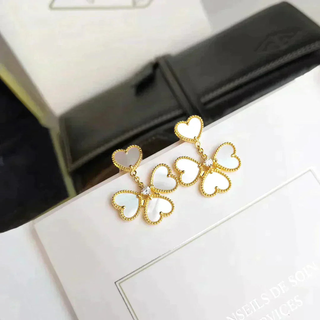 ¡®Imperial¡¯CLOVER SWEET WHITE MOP EARRINGS