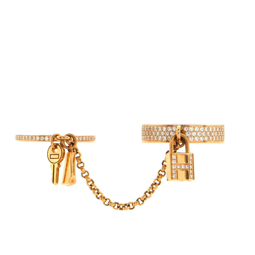 ¡®Imperial¡¯HM KELLY CLOCHETTE DOUBLE RING IN  WITH DIAMONDS