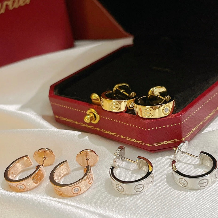 ¡®Imperial¡¯LOVE EARRINGS 5.7MM 2 DIAMONDS