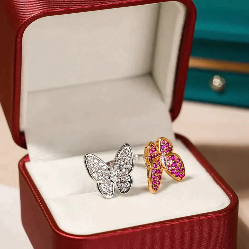¡®Imperial¡¯TWIN BUTTERFLY DIAMOND RING
