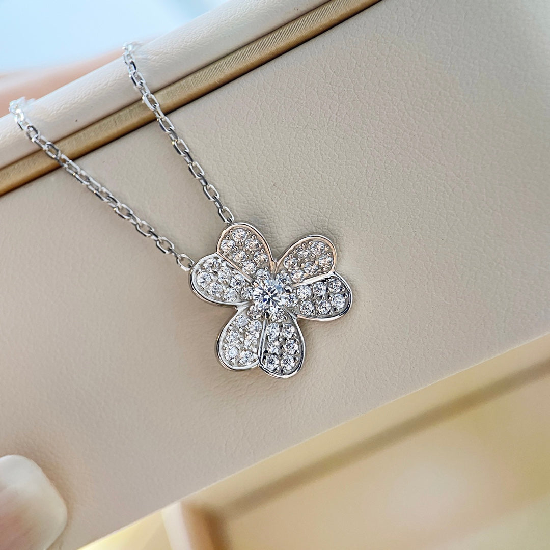 ¡®Imperial¡¯CLOVER DIAMOND NECKLACE SILVER