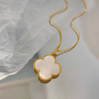 ¡®Imperial¡¯CLOVER 25MM MOP LARGE PENDANT NECKLACE