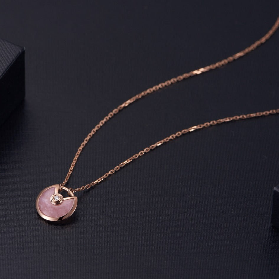 ¡®Imperial¡¯AMULETTE ROSE GOLD PINK MOP NECKLACE