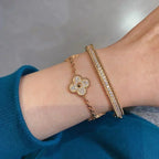 [Imperial] New  CLOVER 5 MOTIF FULL DIAMOND BRACELET COLLECTION
