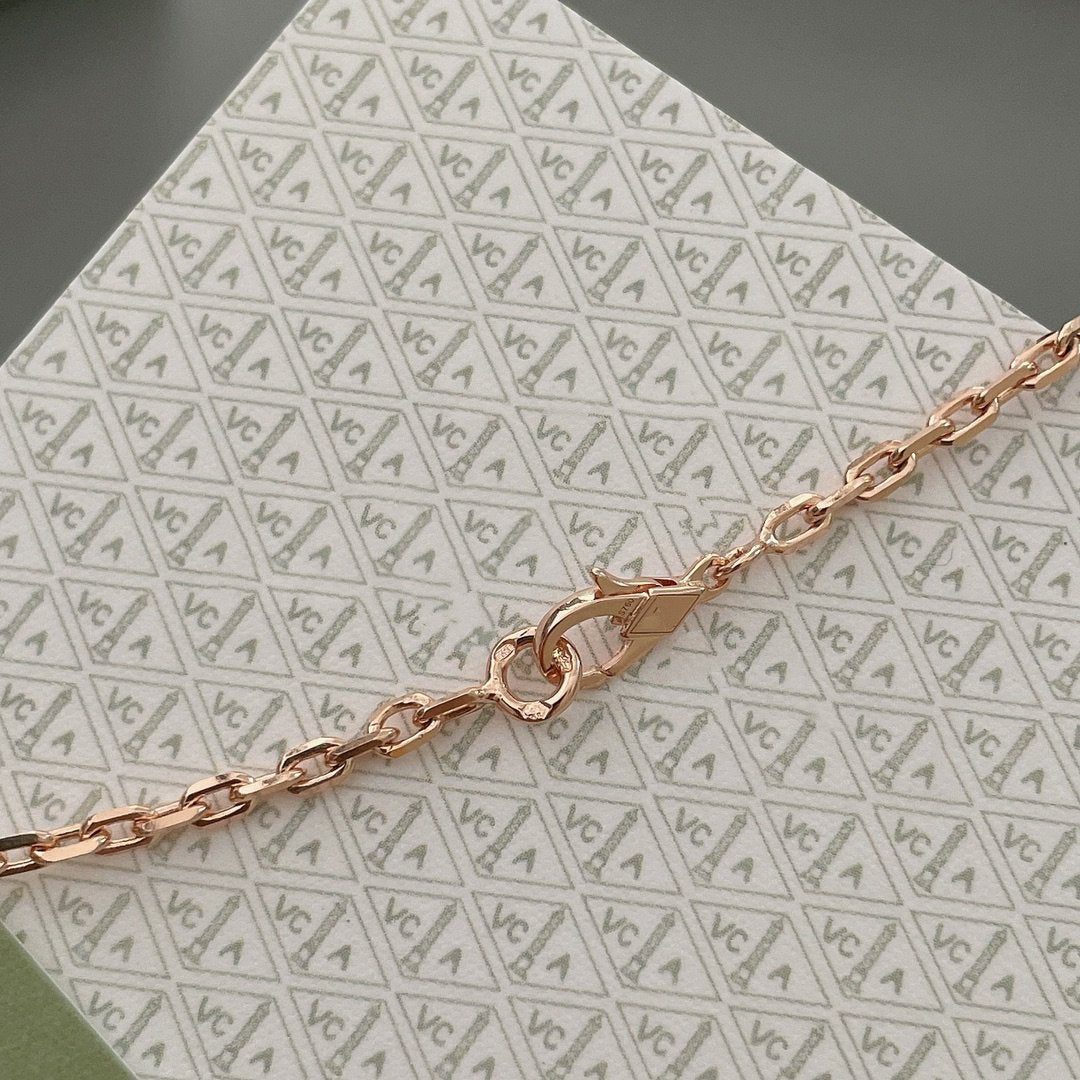 ¡®Imperial¡¯LUCKY SPRING 15 MOTIFS ROSE GOLD NECKLACE