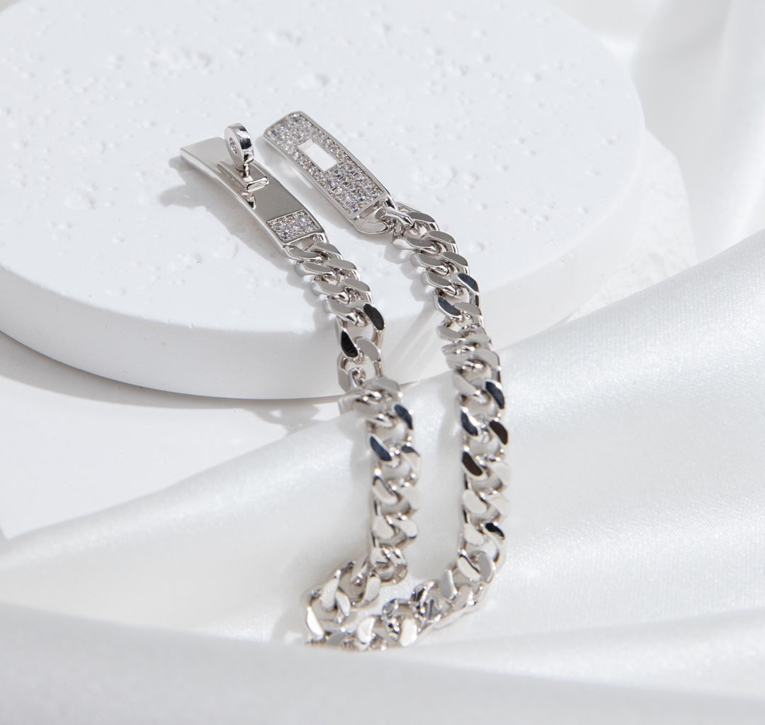 ¡®Imperial¡¯KELLY CHAIN SILVER DIAMOND BRACELET