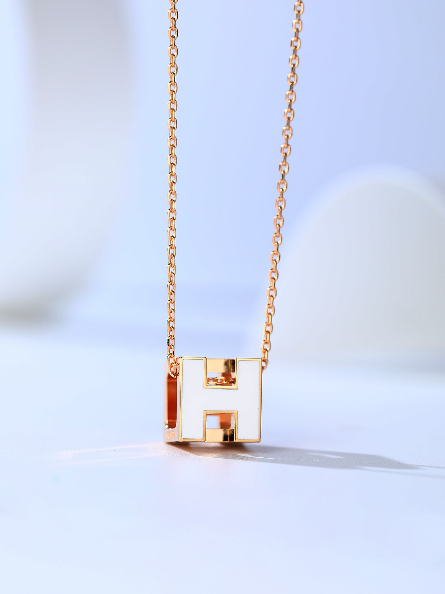 ¡®Imperial¡¯H CAGE PINK GOLD NECKLACE