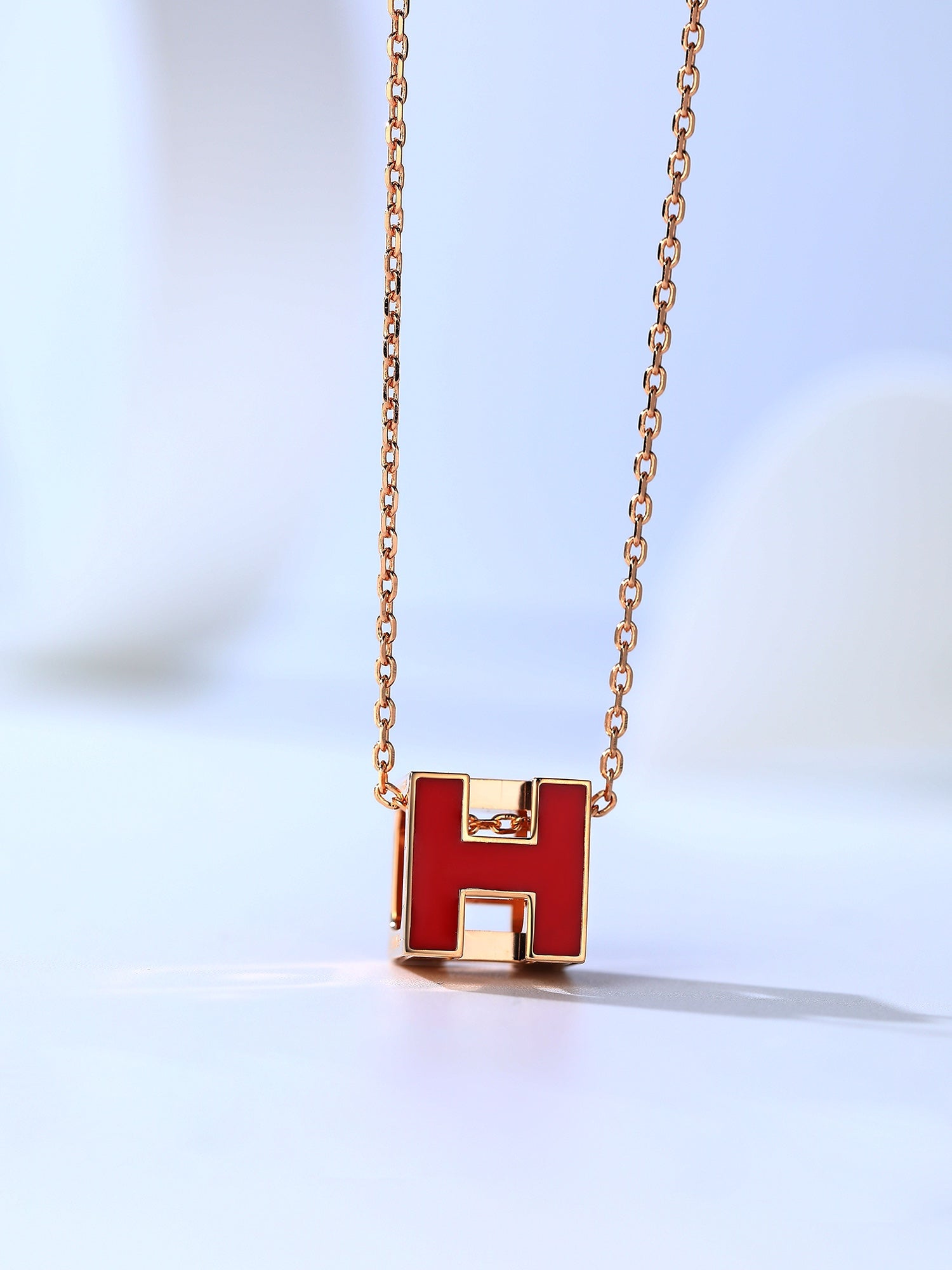 ¡®Imperial¡¯H CAGE PINK GOLD NECKLACE