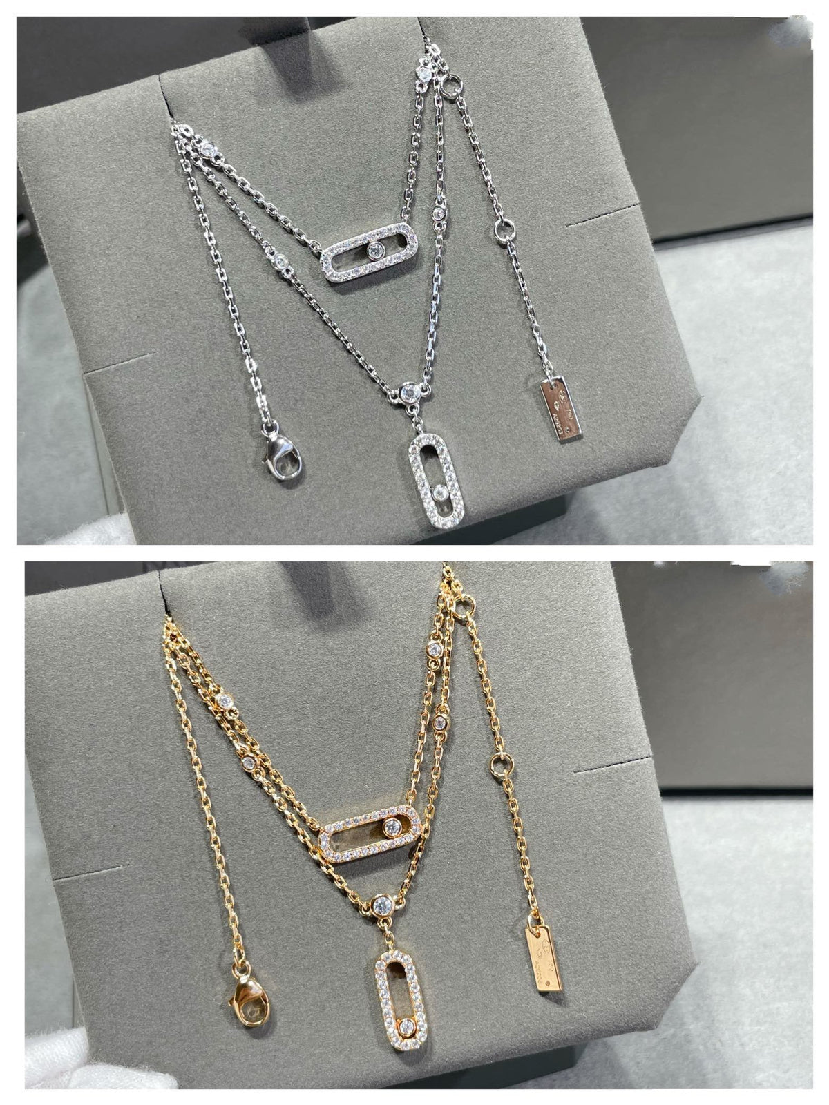[Imperial] MOVE 2 ROW DIAMOND NECKLACE