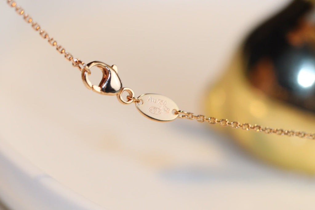 ¡®Imperial¡¯JEUX MALACHITE 1 DIAMOND PINK GOLD NECKLACE