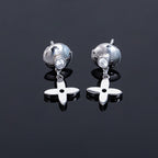 ¡®Imperial¡¯VIDYLLE SILVER DIAMOND MINI DROP EARRINGS