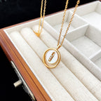 [Imperial] LUCKY MOVE MOP PINK GOLD NECKLACE