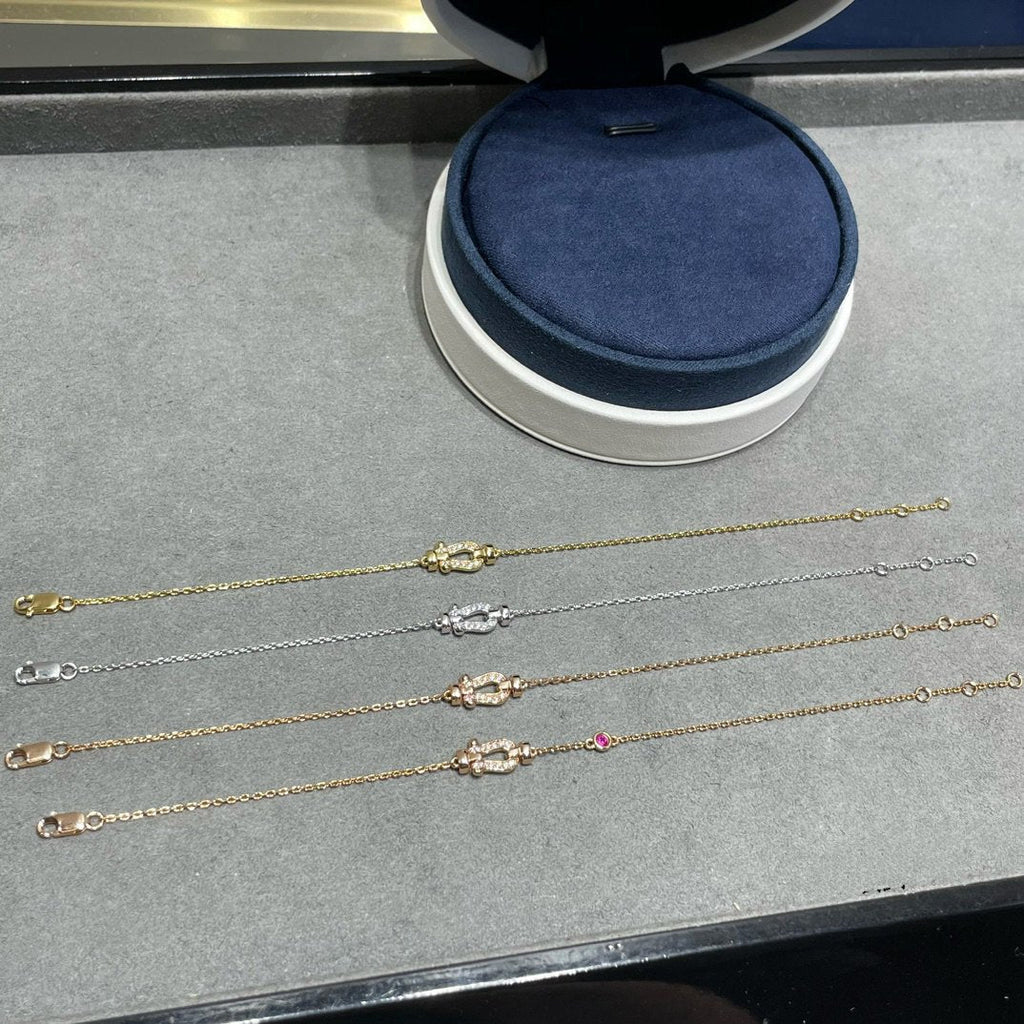 ¡®Imperial¡¯FORCE 10 DIAMOND CHAIN LINK PINK GOLD BRACELET