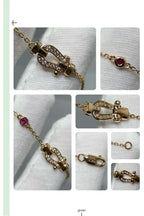 ¡®Imperial¡¯FORCE 10 DIAMOND CHAIN LINK PINK GOLD BRACELET