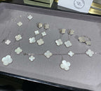 ¡®Imperial¡¯CLOVER 5 MOTIF WHITE MOP SILVER BRACELET