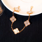 ¡®Imperial¡¯CLOVER BRACELET 5 MOTIF WHITE MOP DIAMOND