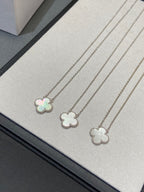¡®Imperial¡¯CLOVER MEDIUM SILVER WHITE MOP NECKLACE