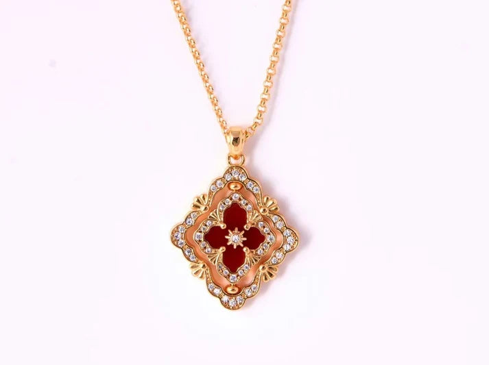 [Imperial] B.C.L ENAMEL ROTATING SINGLE-DIAMOND NECKLACE£¨Various colors£©