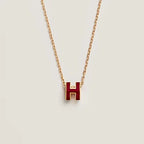 ¡®Imperial¡¯HM CLIC RED ENAMEL GOLD NECKLACE