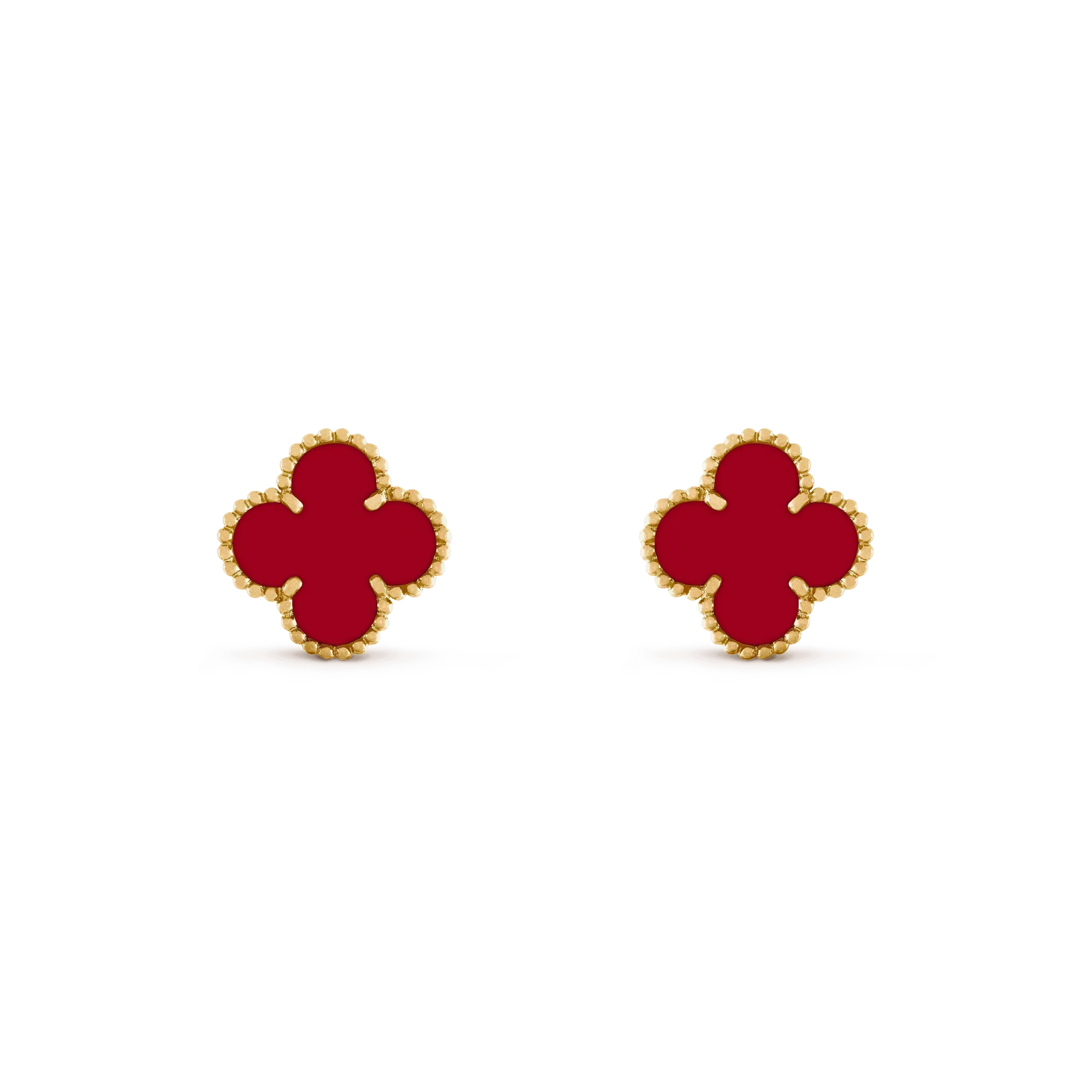 ¡®Imperial¡¯CLOVER MEDIUM 1 MOTIFS CARNELIAN  EARRINGS
