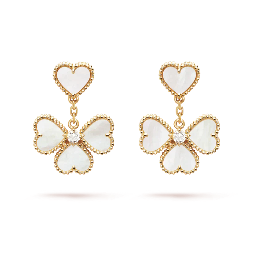 ¡®Imperial¡¯CLOVER SWEET WHITE MOP EARRINGS