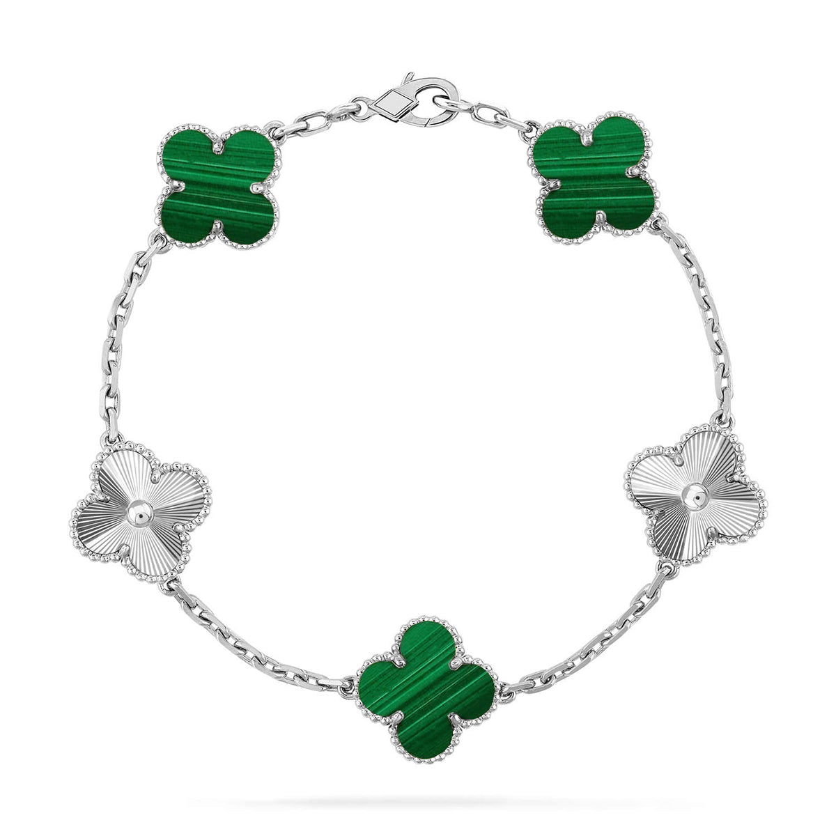 [Imperial]Neue CLOVER 5 MOTIV MALACHIT ARMREIF-KOLLEKTION