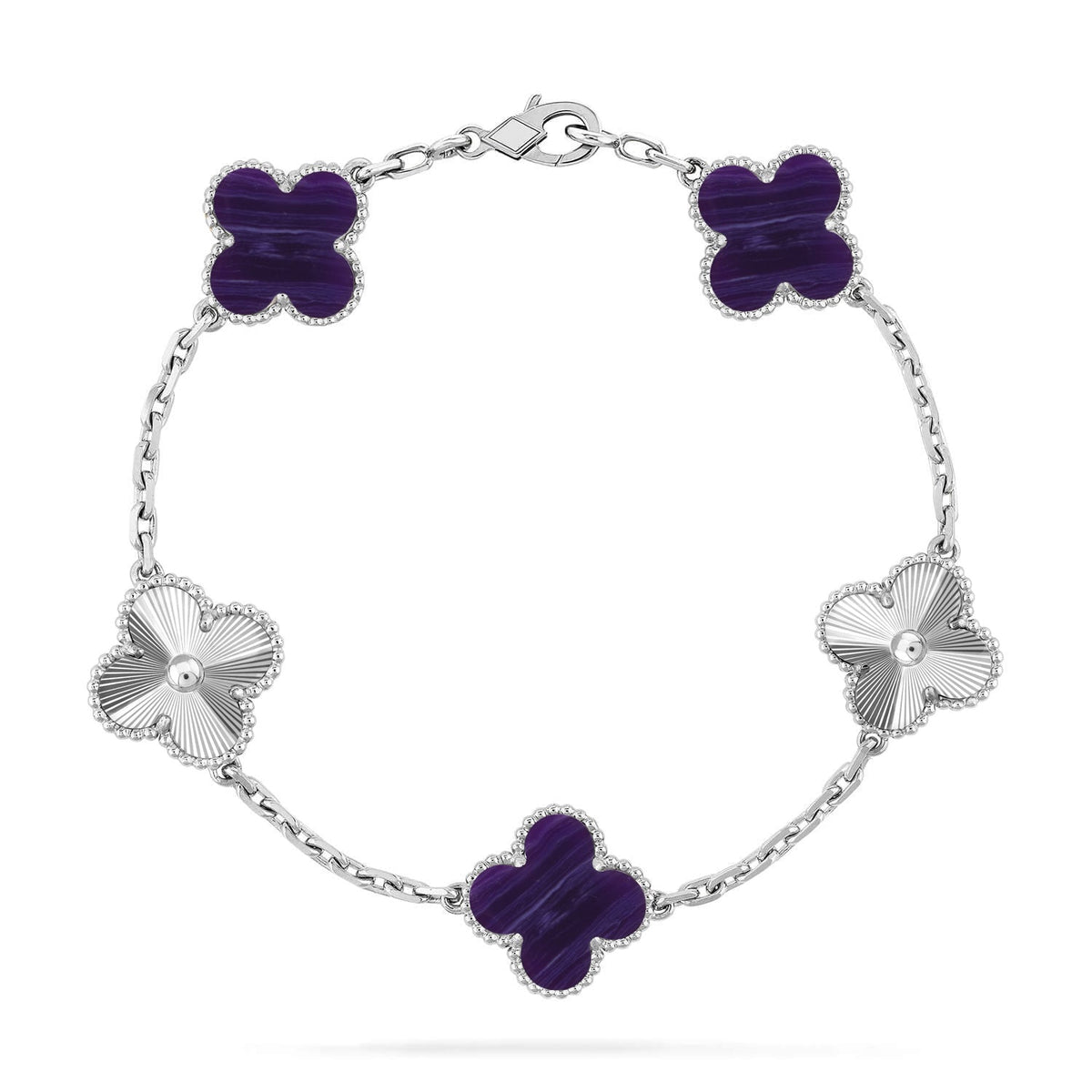 [Imperial]NEUE CLOVER 5 MOTIV LILA STREIFEN ARMBANDKOLLEKTION