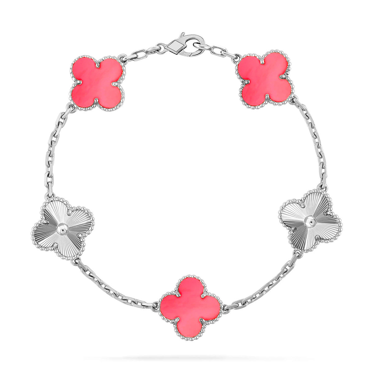 [Imperial]Neue CLOVER 5 MOTIFS PINK MOP ARMBAND KOLLEKTION