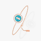 [Imperial] LUCKY MOVE TÜRKIS ROSÉGOLD DIAMANTARMBAND
