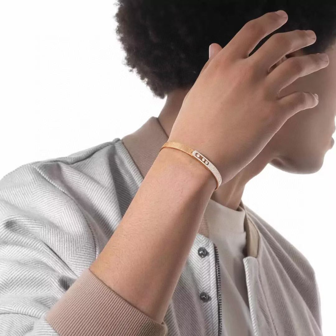 [Imperial] 2026 NUEVO BRAZALETE CON DIAMANTES CON ACABADO ESCARCHADO TRES COLORES