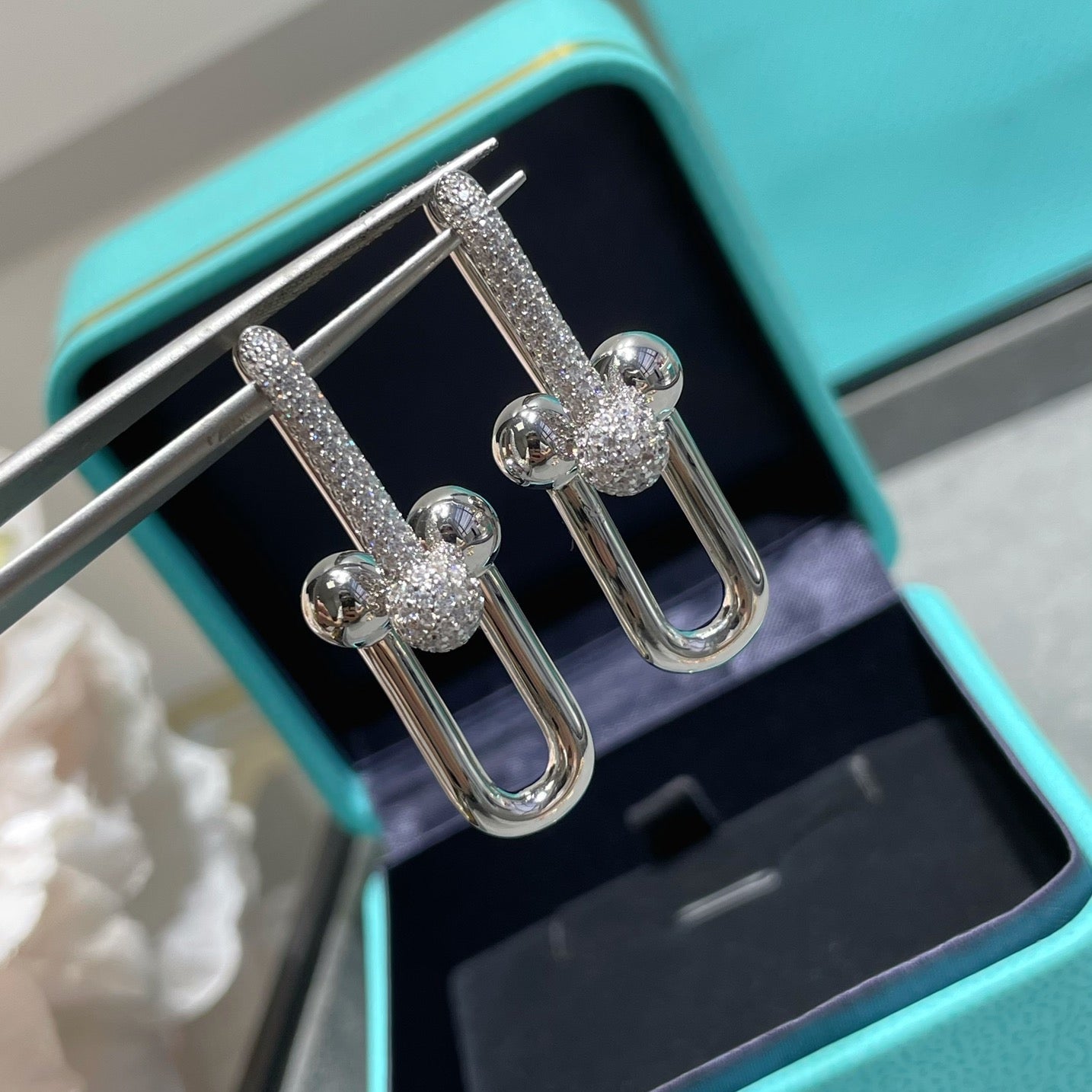 [Imperial] ARETES DE DIAMANTE EN FORMA DE U TF