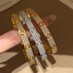 [Imperial] LOVE ARMREIF 6,1MM DIAMANT-PFLASTERUNG 10 GROSSE DIAMANTEN
