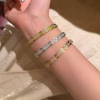 [Imperial] LOVE ARMREIF 6,1MM DIAMANT-PFLASTERUNG 10 GROSSE DIAMANTEN