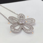 [Imperial] FRIVOLE ROSÉGOLD BLUMEN-DIAMANT-HALSKETTE