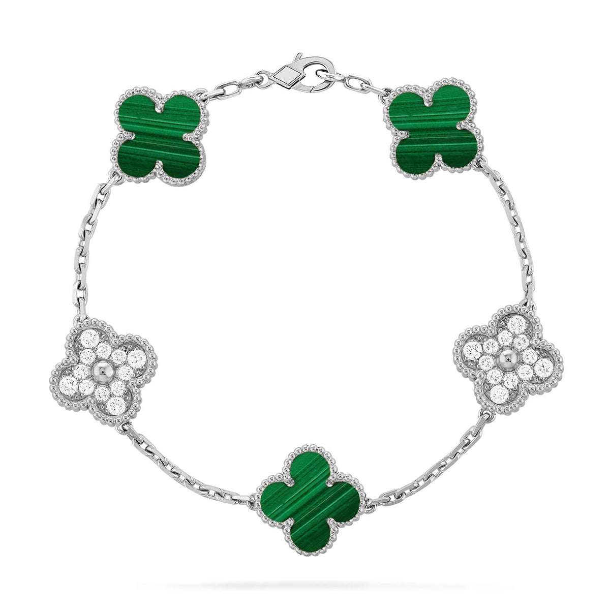 [Imperial]Neue CLOVER 5 MOTIV MALACHIT ARMREIF-KOLLEKTION