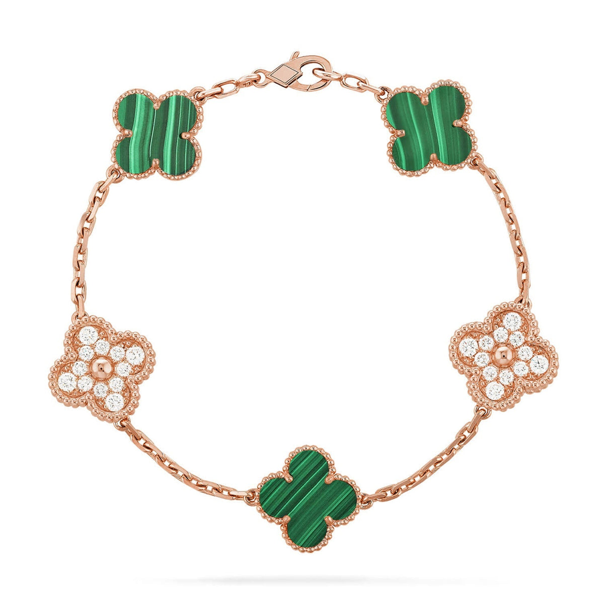[Imperial]Neue CLOVER 5 MOTIV MALACHIT ARMREIF-KOLLEKTION