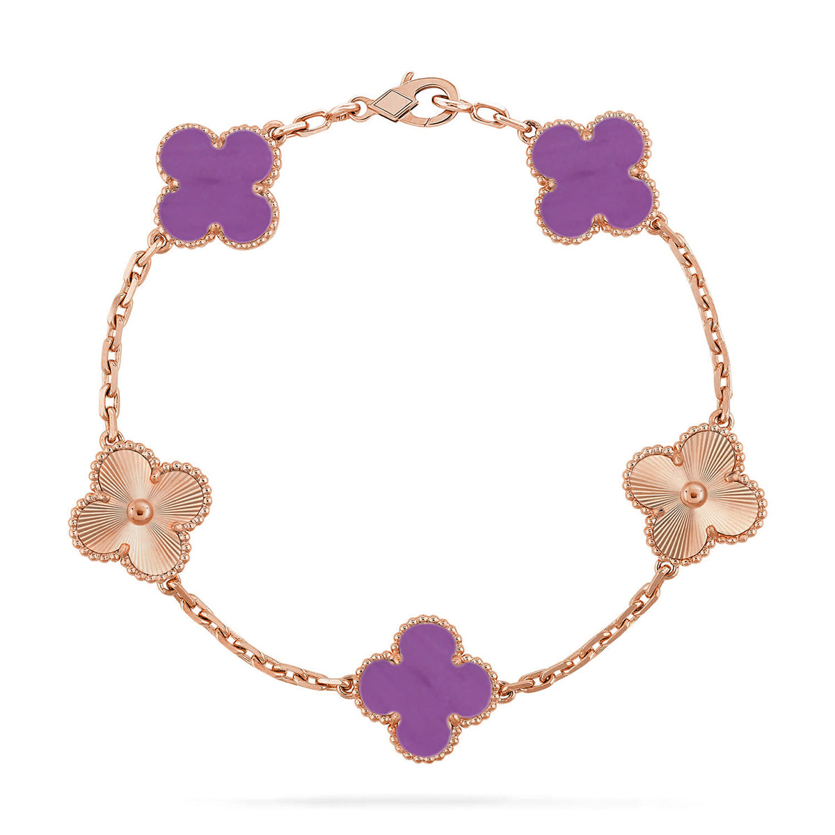 [Imperial]Neue CLOVER 5 MOTIF VIOLET ARMBAND KOLLEKTION
