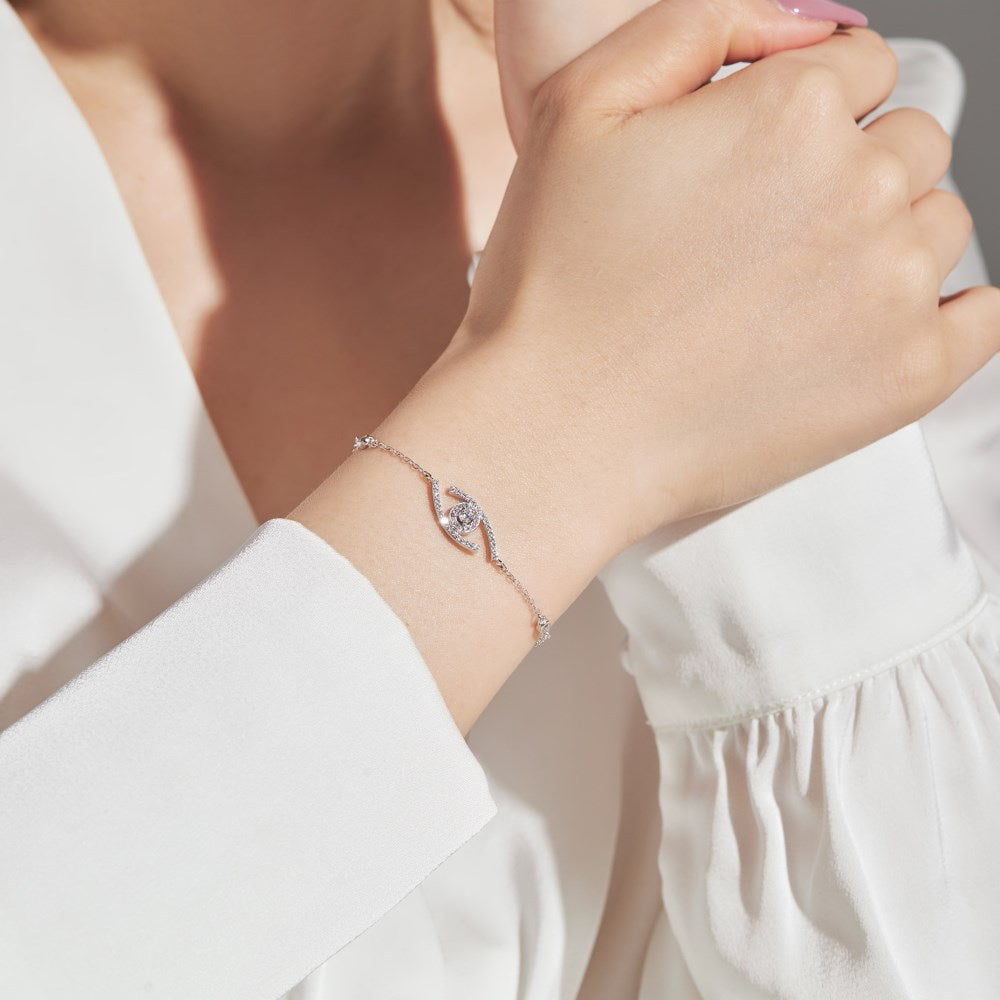 [Imperial] Lucky Eye Armband mit Pavé-Diamanten