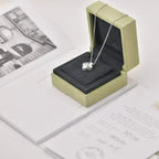 ¡®Imperial¡¯CLOVER  15MM DIAMOND LASER NECKLACE SILVER