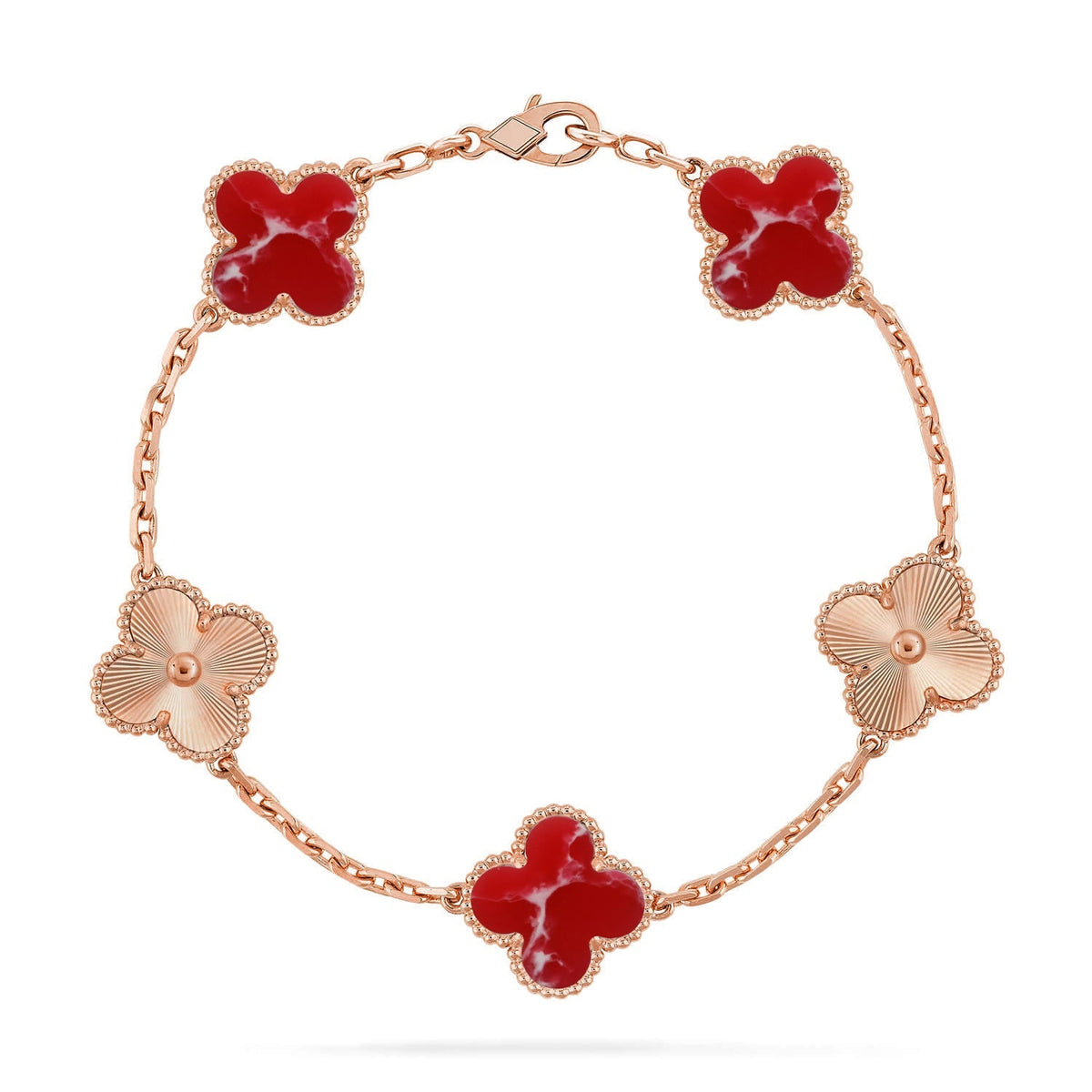 [Imperial]Neue CLOVER 5 MOTIV ROTES ARMREIF-KOLLEKTION