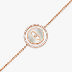 [Imperial] LUCKY MOVE WHITE PERLMUTT ROSÉGOLD DIAMANTARMBAND