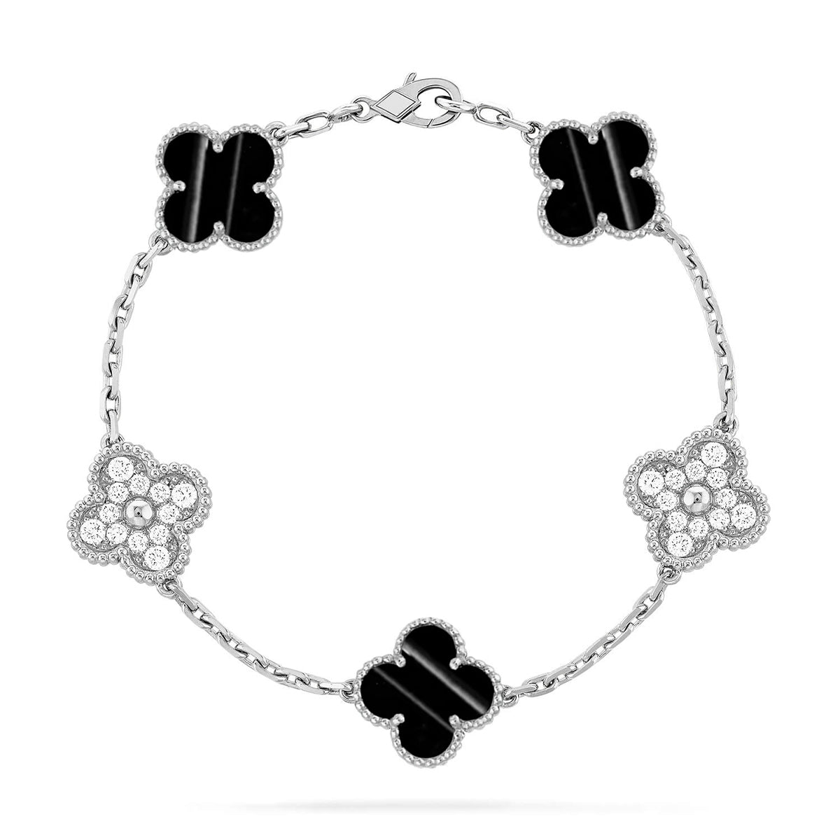 [Imperial]Nueva COLECCIÓN DE BRAZALETE TREBOL 5 MOTIVOS PIEDRA PULSAR