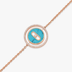 [Imperial] LUCKY MOVE TÜRKIS ROSÉGOLD DIAMANTARMBAND
