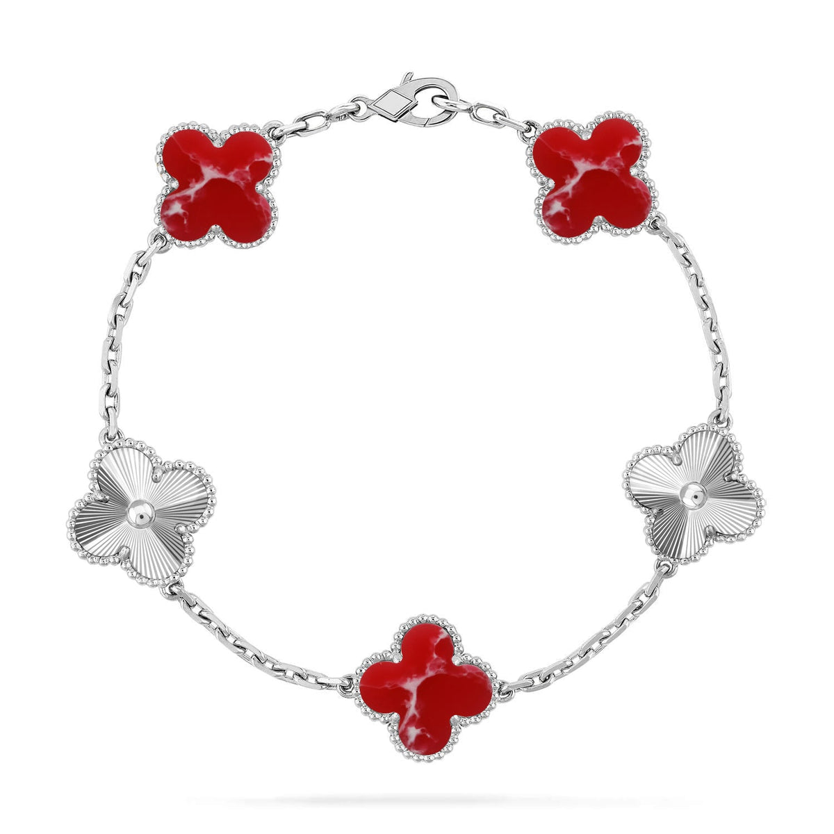 [Imperial]Neue CLOVER 5 MOTIV ROTES ARMREIF-KOLLEKTION