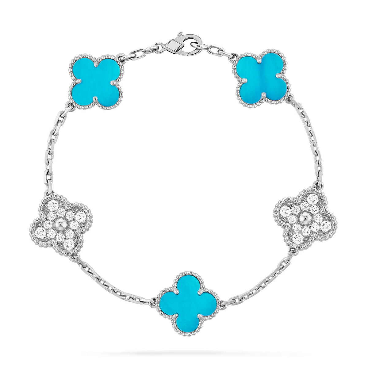 [Imperial]Neue CLOVER 5 MOTIV TÜRKIS ARMBAND KOLLEKTION